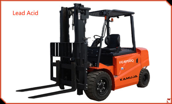 5000kg /5.0 Ton Lead Acid Battery Forklift With Optional Mast